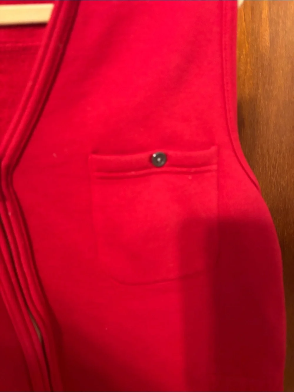 Anne Klein Vibrant Red Sleeveless Zip Vest